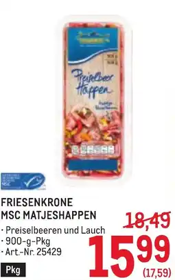Metro Friesenkrone msc matjeshappen Angebot
