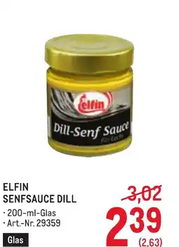 Metro Elfin senfsauce dill Angebot