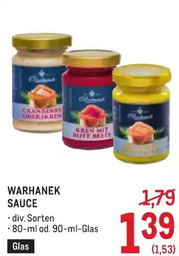 Metro Warhanek sauce Angebot