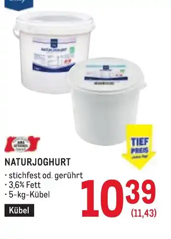 Metro Naturjoghurt Angebot