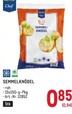 Metro Semmelknödel Angebot