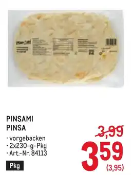 Metro Pinsami pinsa Angebot