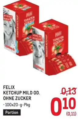 Metro Felix ketchup mild od. ohne zucker Angebot