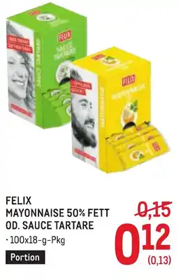 Metro Felix mayonnaise 50% fett sauce tartare Angebot