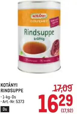 Metro Kotányi rindsuppe Angebot