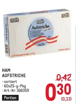 Metro Ham aufstriche Angebot