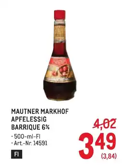 Metro Mautner markhof apfelessig barrique Angebot