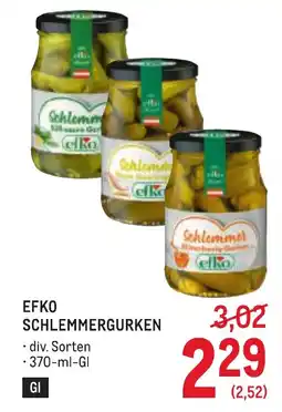 Metro Efko schlemmergurken Angebot