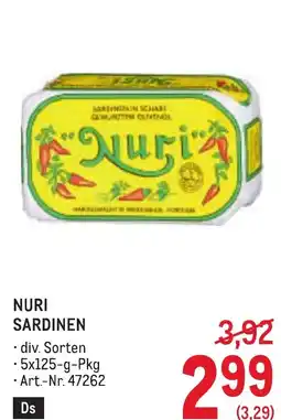 Metro Nuri sardinen Angebot