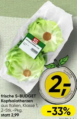 Spar Frische s-budget kopfsalatherzen Angebot