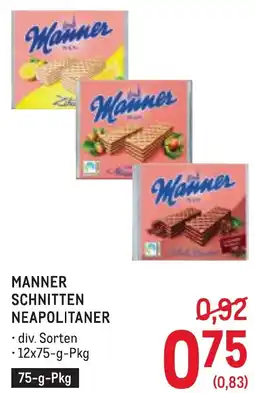 Metro Manner schnitten neapolitaner Angebot
