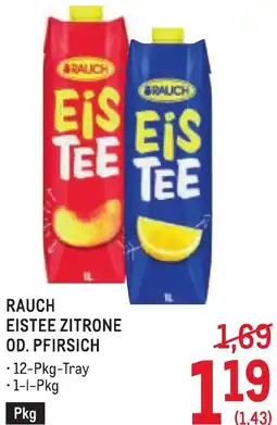 Metro Rauch eistee zitrone od. pfirsich Angebot