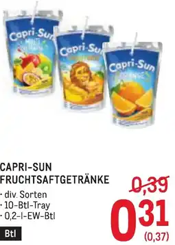Metro Capri sun fruchtsaftgetränke Angebot