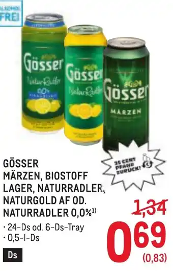 Gösser märzen biostoff lager naturradler naturgold af od. naturradler
