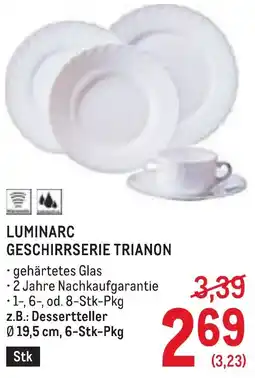 Metro Luminarc geschirrserie trianon Angebot
