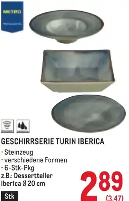Metro Geschirrserie turin iberica Angebot