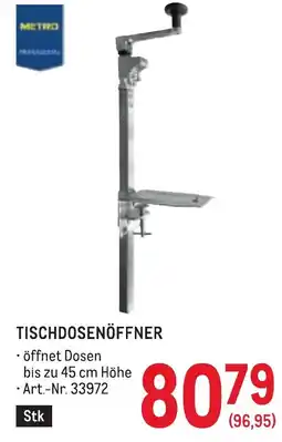 Metro Tischdosenöffner Angebot