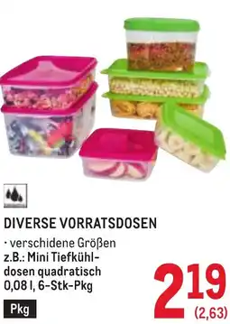 Metro Diverse vorratsdosen Angebot