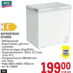 Metro Gefriertruhe cf1990e Angebot