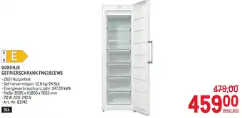 Metro Gorenje gefrierschrank fn619eew5 Angebot