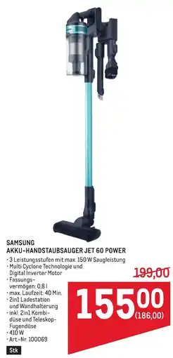 Metro Samsung akku handstaubsauger jet 60 power Angebot
