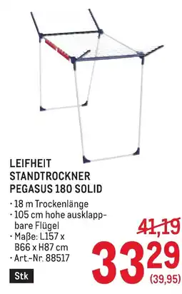 Metro Leifheit standtrockner pegasus 180 solid Angebot