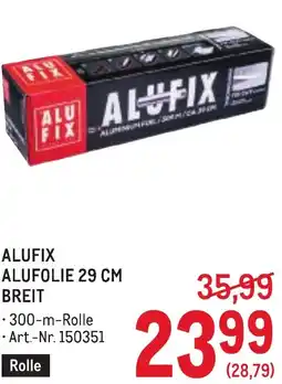 Metro Alufix alufolie Angebot