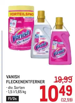 Metro Vanish fleckenentferner Angebot
