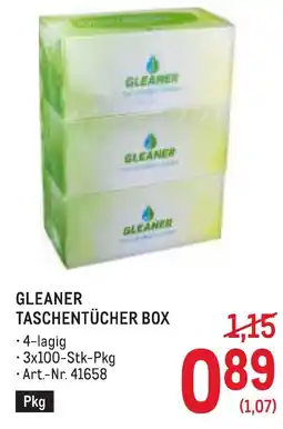 Metro Gleaner taschentücher box Angebot