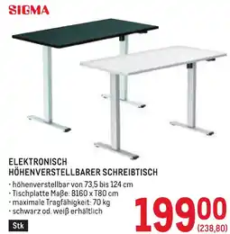 Metro Elektronisch höhenverstellbarer schreibtisch Angebot