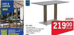 Metro Hpl tisch Angebot