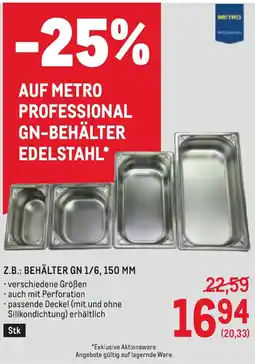 Metro Z.b behälter gn 1/6 150 mm Angebot