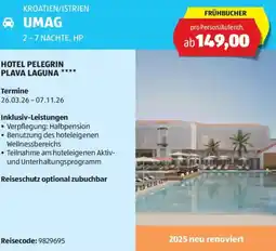 Hofer Reisen Kroatien istrien umag Angebot