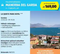 Hofer Reisen Italien gardasee manerba del garda Angebot