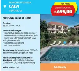 Hofer Reisen Frankreich korsika calvi Angebot