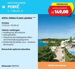 Hofer Reisen Kroatien istrien poreč Angebot