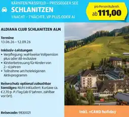 Hofer Reisen Kärnten/nassfeld pressegger see schlanitzen Angebot