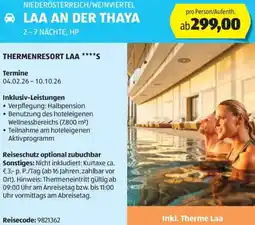 Hofer Reisen Niederösterreich weinviertel laa an der thaya Angebot