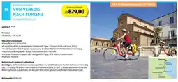 Hofer Reisen Radtour italien von venedig nach florenz Angebot