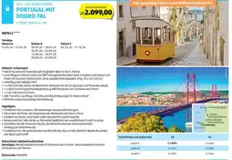 Hofer Reisen Zug und busrundreise portugal mit douro tal Angebot