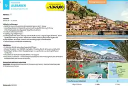 Hofer Reisen Rundreise albanien Angebot