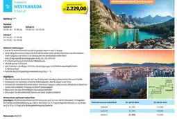 Hofer Reisen Rundreise westkanada Angebot