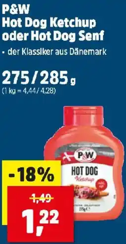 Thomas Philipps P&w hot dog ketchup oder hot dog senf Angebot