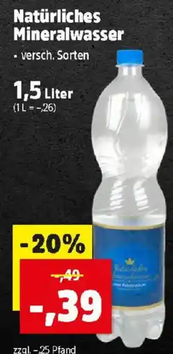 Thomas Philipps Natürliches Mineralwasser Angebot