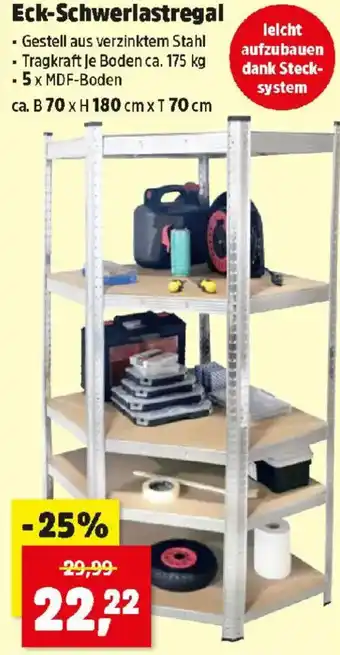 Ecksystem Schwerlastregal