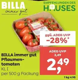 ADEG Billa immer gut pflaumen tomaten Angebot
