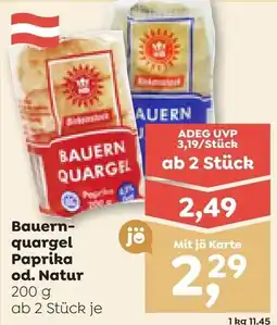 ADEG Bauern quargel Paprika od. Natur Angebot