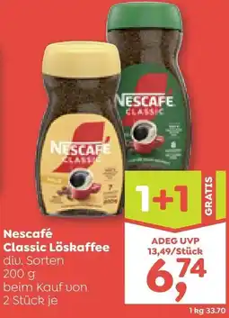 ADEG Nescafe classic löskaffee Angebot