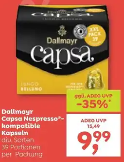 ADEG Dallmayr Capsa Nespresso kompatible Kapseln Angebot