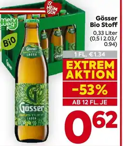 Billa Gösser Bio Stoff Angebot